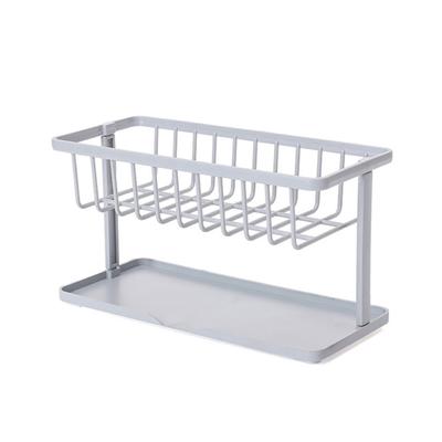Ustensiles de cuisine pour la maison, éponge, brosse, porte-bouteilles à double couche, égouttoir, support de rangement, étagère