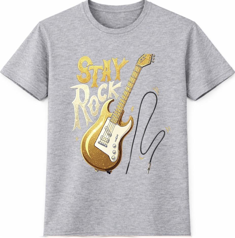 Electric Guitar T Shirt Rock N Roll Rock Music Band Lover Tee Shirt