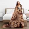 Cookie Blanket for Kids Adults, Soft Lightweight Flannel Food Chocolate Chip Cookie Throw Blanket for Sofa Couch Bed Traveling