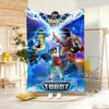 Hit Anime M-Metal C-Cardbot Throw Lightweight 240G Flannel Blanket Soft Skin-Friendly For Summer Cooling