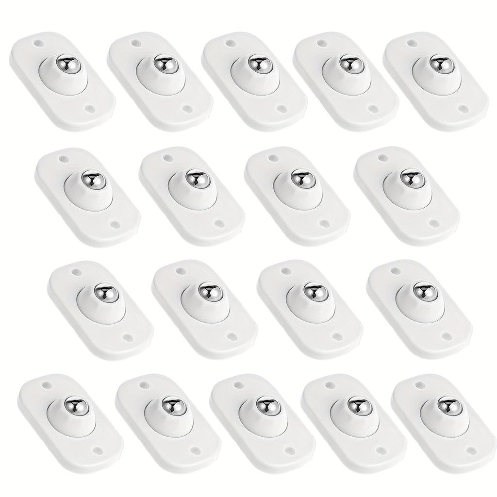 Selbstklebende Mini-Rollen, 360° Schwenkräder für Küchengeräte, Büro-Mülleimer, Aufbewahrungsboxen & kleine Möbel