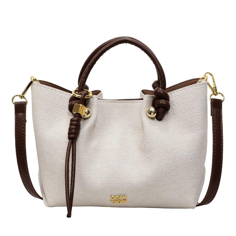 Summer commuting soft face small bag women's 2025 new fashion and versatile simple hand-held bucket bag versatile crossbody bag