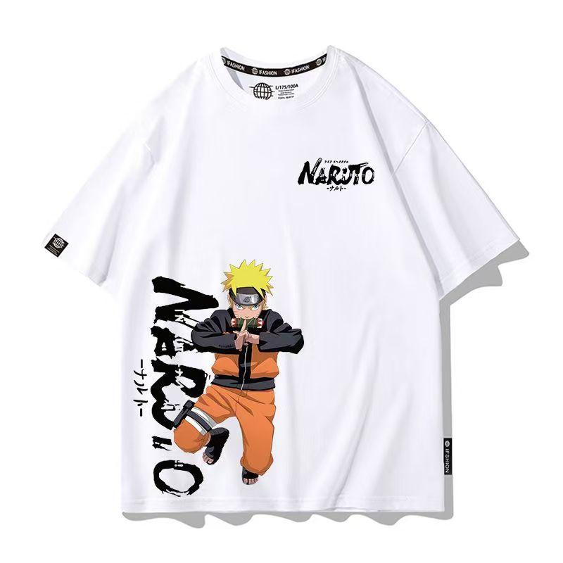 Men's Naruto Anime Graphic T-Shirt, Sasuke Uchiha & Pain Akatsuki Oversized , Summer Loose Fit Casual Streetwear for Boys&Girls