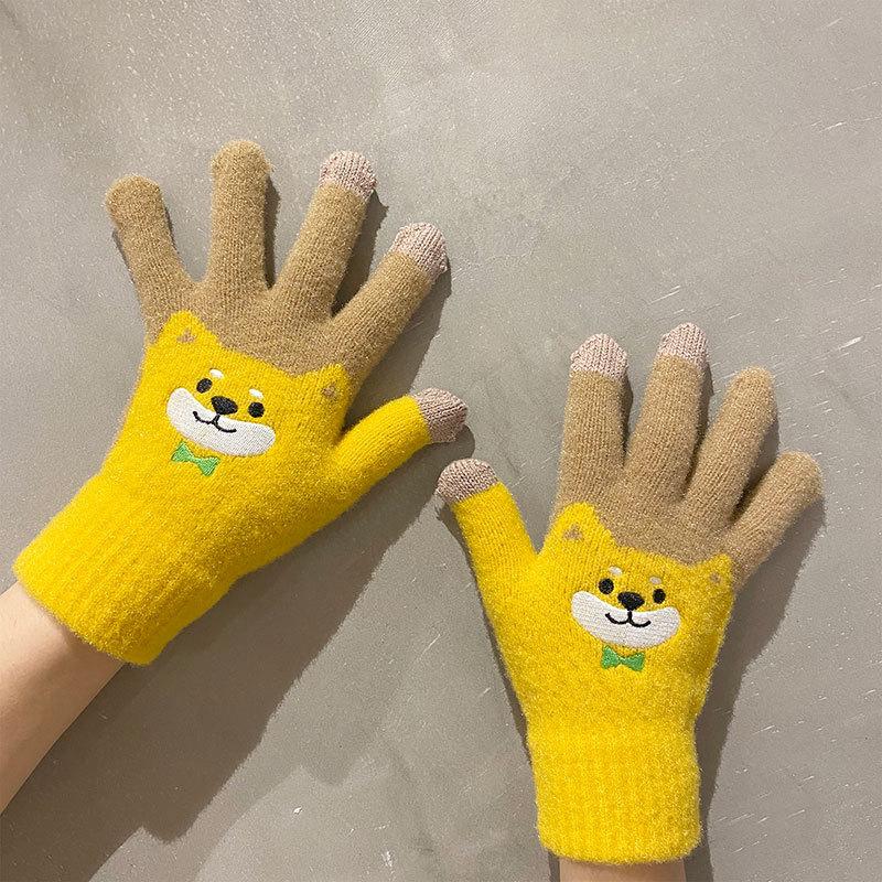 Cute Cartoon Fleece Thickened Cycling Cold Wholesale