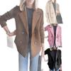 2025 European & American Women's Woolen Suit Collar Casual Top Coat