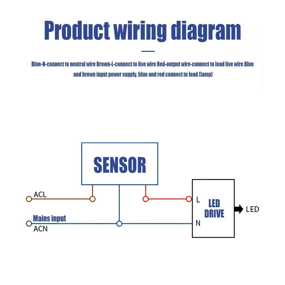 Light Outdoor Motion Sensor Detector PIR Switch Infrared Body Sensor Switch IP65 Motion Sensor