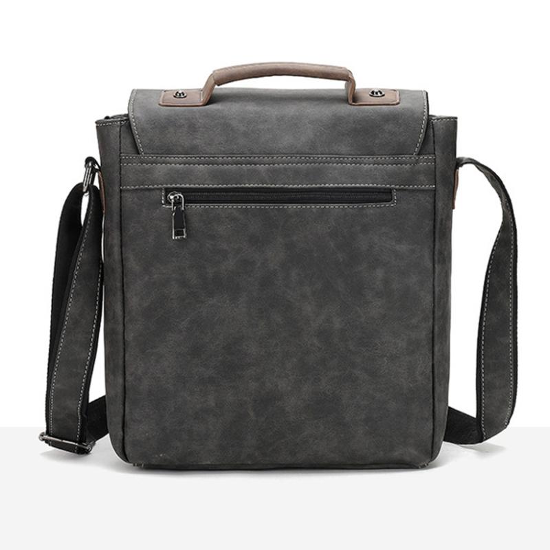 Casual Men Portfolio kufříků Vintage muži Kabelka k aktovce Business Bags kufřík Pánské Kožená crossbody kabelka Schoolbag Boy