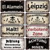 Vintage Berlin City 15x30cm Plate War Tin Sign Store Bar Wall Decoration Metal Sign Home Decor Painting Plaques Poster