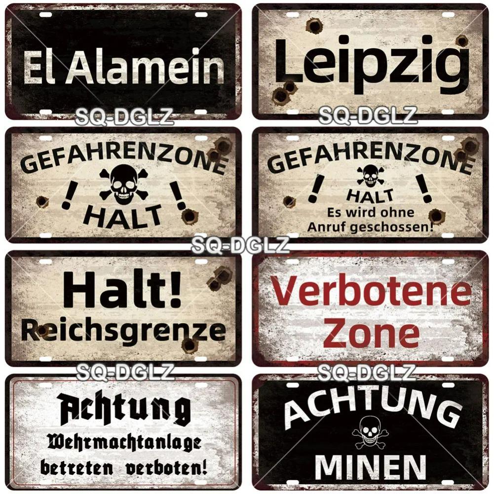 Vintage Berlin City 15x30cm Plate War Tin Sign Store Bar Wall Decoration Metal Sign Home Decor Painting Plaques Poster