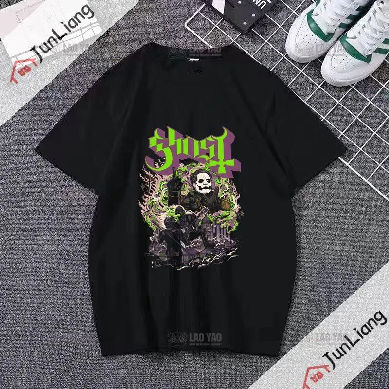 Ghost Band T-shirt Unisex's Hip Hop Graphic T-shirt Short Sleeve Casual O-neck T-shirt Band Fan T-shirt for Both Unisex and Unisex