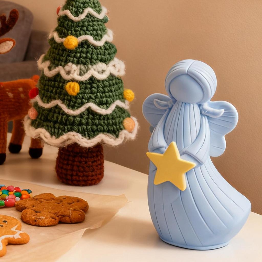 3D Angel Candle Mold DIY Candle Making Silicone Mold Christmas Decorations Wedding Gifts Handmade Soap Plaster Resin Baking Tool