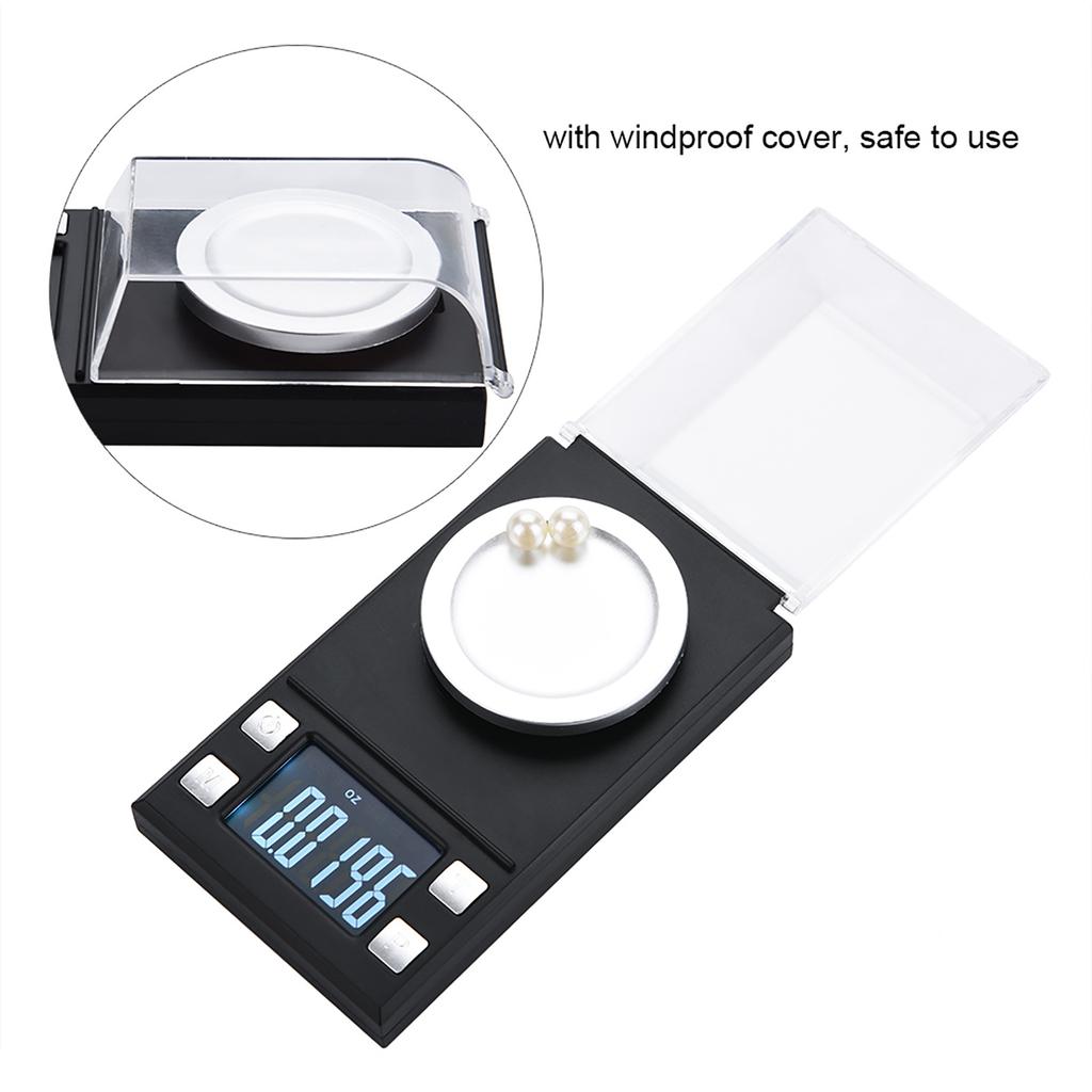 Portable LCD Digital Electronic Pocket Scale High Precision 0.001g Jewelry Gold Weighing (10g)