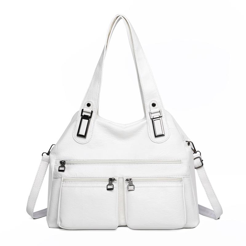 New Design Women's PU Leather Shoulder Bag Cvertible Crossbody Purse Handbags for Ladies with Zipper Pocket Fashi Tote Bags