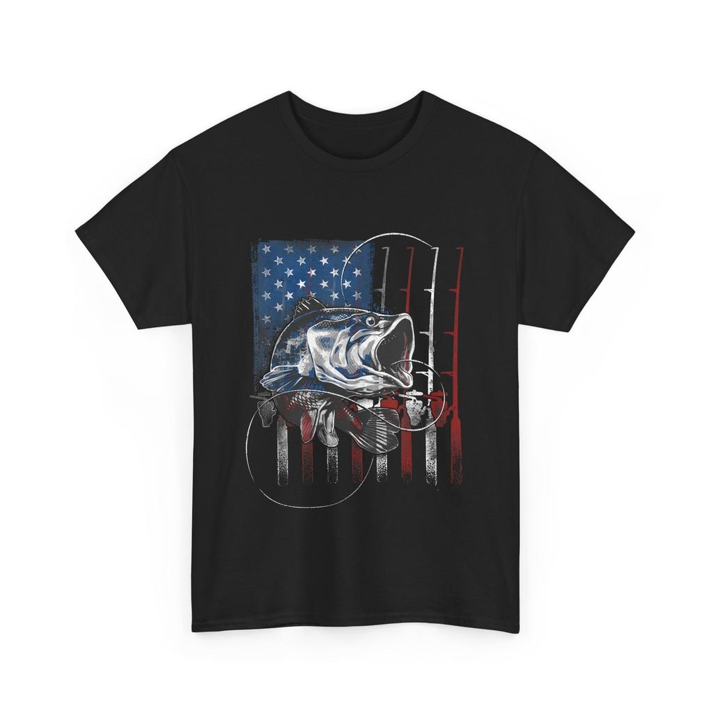 Fishing American Flag Shirt Fishing Rod Fishing Season Lovers Vintage Shirt