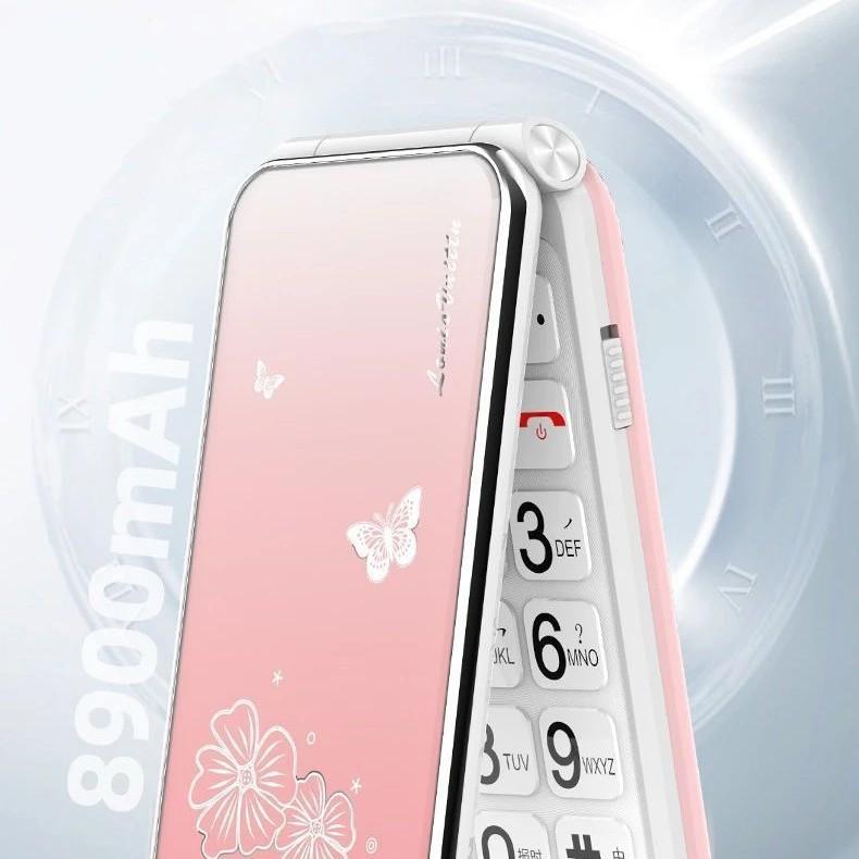 Large Screen Ladies Flip Button Elderly Mobile Phone Dual Card Standby Grow Up Button Elderly Machine Student Spare Machine