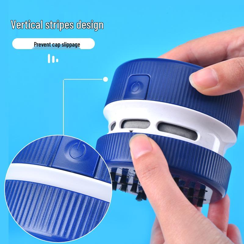Rechargeable Mini Handheld Desktop Vacuum Cleaner with Optional Logo - Perfect for Student Eraser Shavings and Commemorative Printing.