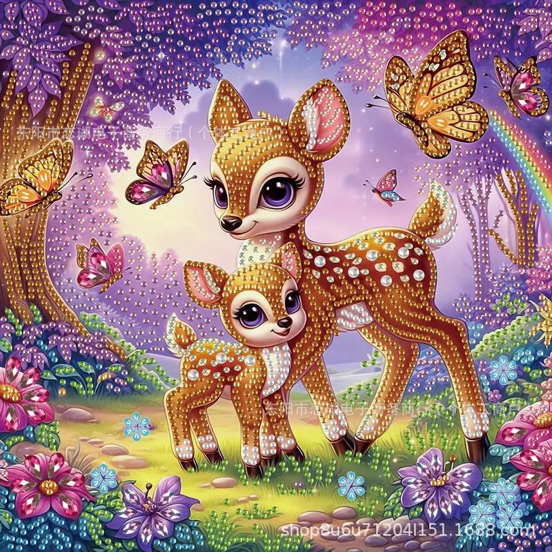 Schmetterlingsförmiges Diamantgemälde in großer Größe mit leuchtenden Diamanten, dekoratives Gemälde, Explosionsmotiv