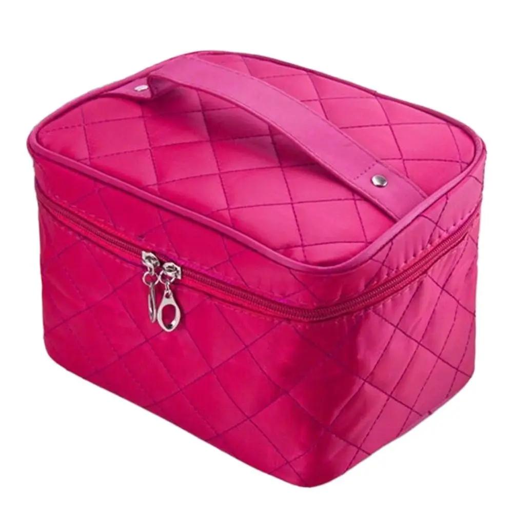 Travel Quilted Cosmetic Bag Multifunctional Large Capacity Waterproof Handbag Cosmetic Cases Women