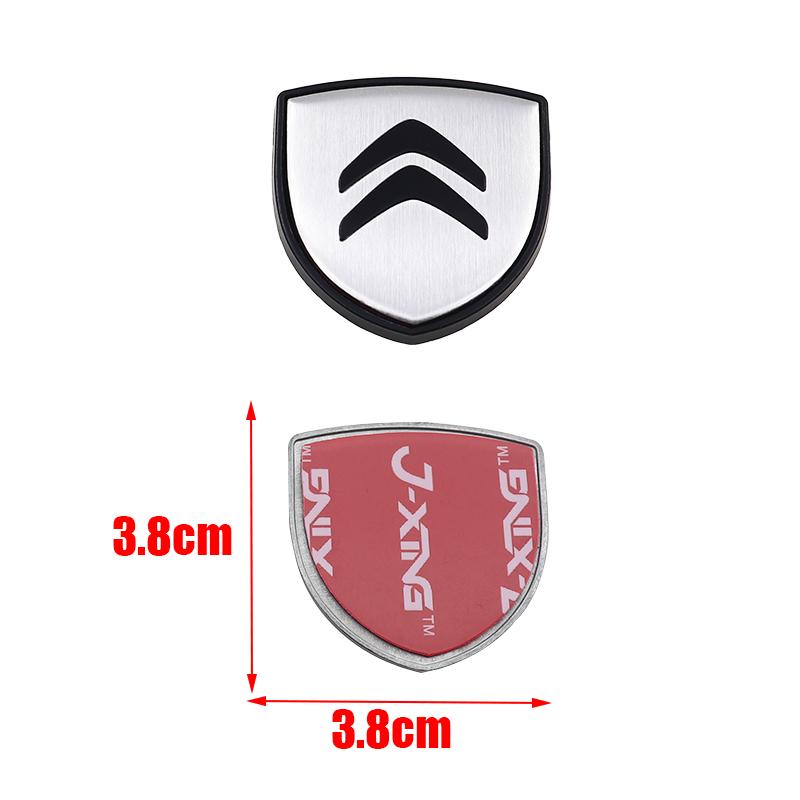 

2pcs/1pair new Citroen 3D logo metal Car Fender side Car door Emblem car window sticker styling Accessories 2pcs Fender side