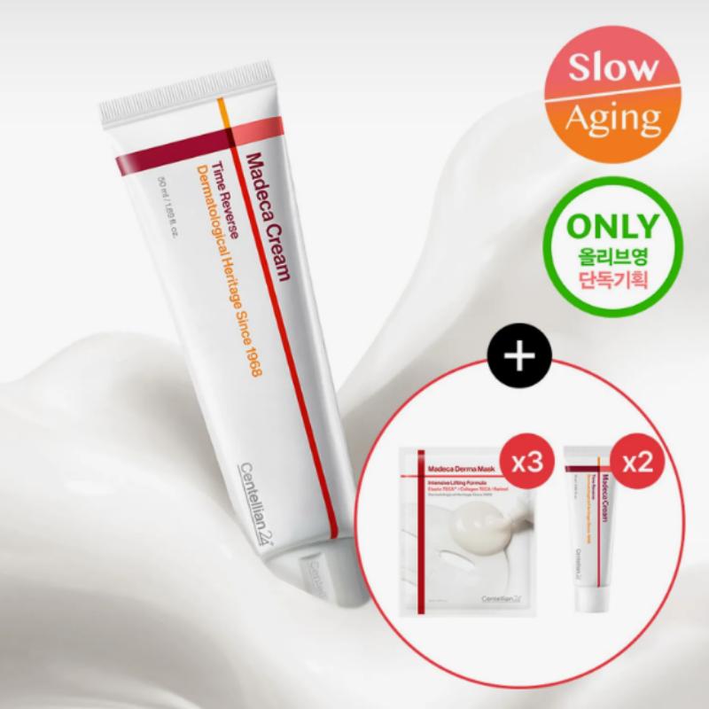 Centellian24 Madeca Cream Time Reverse 50ml+15ml*2EA+Derma Mask Sheet 3EA