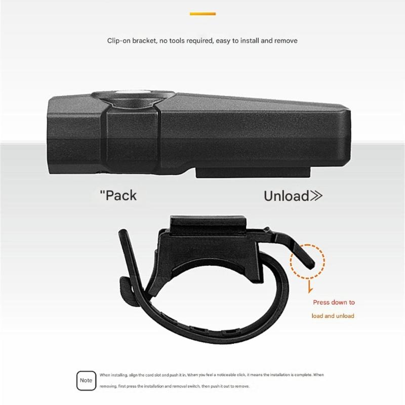 Rechargeable Bike Light Waterproofed Bike Headlights Night Cycling Lamp for Night Cycling Safety