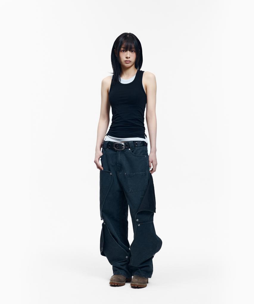 AAKAM 2-Piece Layered Sleeveless (Black)