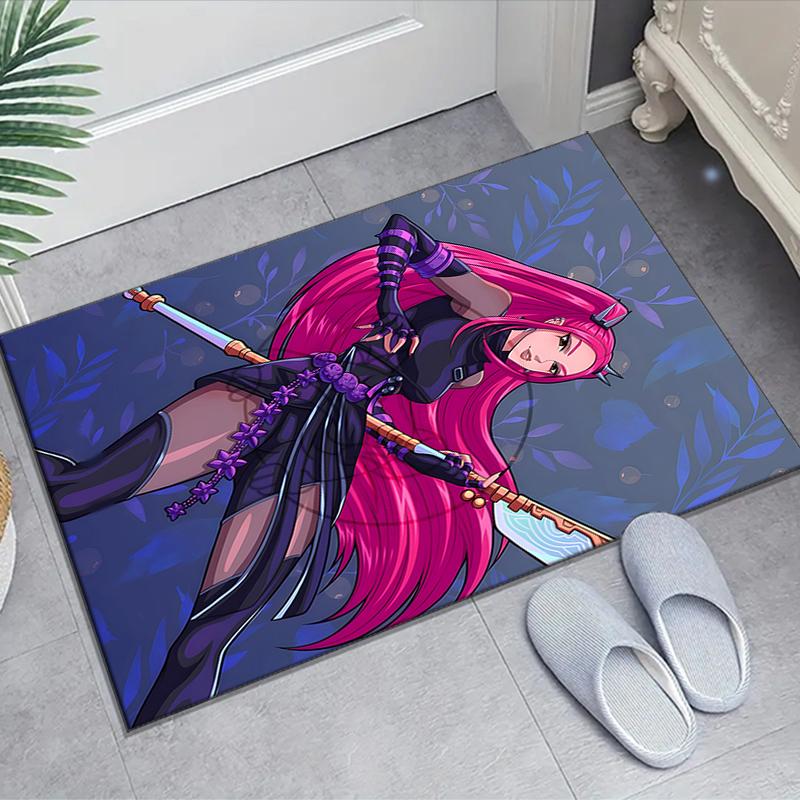 1pc KPop Demon Hunters MIRA2 Design Area Rug - Non-Slip, Soft & Cozy Floor Mat for Living Room, Bedroom, Office - Indoor/Outdoor Decorative Carpet