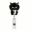 1 Stück Niedliche Teetasse Schwarze Katze Einziehbarer Ausweishalter, 2D Acryl Nylonschnur, Geeignet für Büro Krankenschwestern, Studenten, Ärzte, Examinierte Krankenschwestern