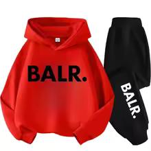 Herbst Warm New York Letter Cool Grafikdruck Kinder Langarm Hoodie + Hose Anzug 2er Set Sweatshirt Junge Mädchen Kind Sportbekleidung