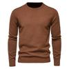 Warm Winter Sweater Men Thickness Pullover O-neck Solid Color Slim Fit Quality Mens Sweaters Pull Men