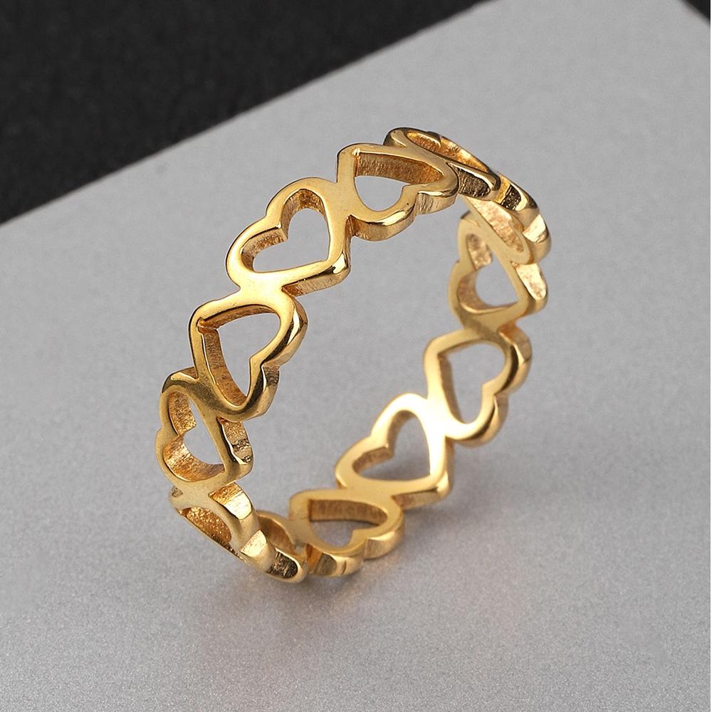 

Кольцо из титана с полым сердцем из нержавеющей стали Size 9