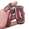 Leather Car Key Case Cover Shell For Jeep Renegade Wrangler Patriot Grand Cherokee Compass Liberty WK2 KL MP BU SRT Accessories