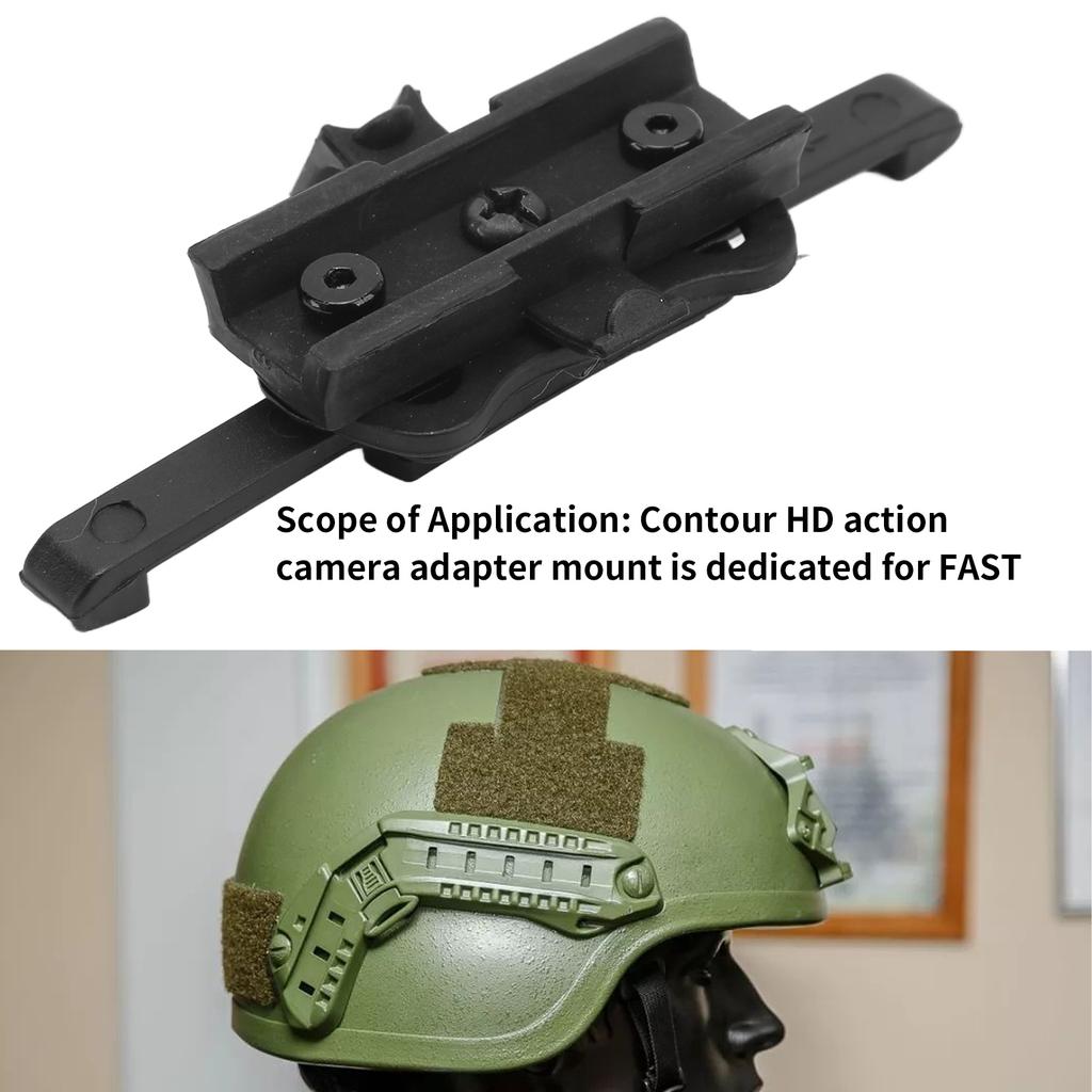 HD Action Camera Adapter Mount Camera Quick Release Rail Adapter Mount Fast Helmet Bracket Mount