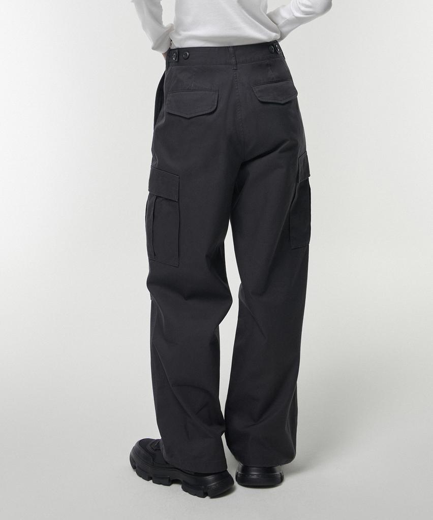 Musinsa Standard Woman Women'S Wide Cargo Pants [Dark Gray]