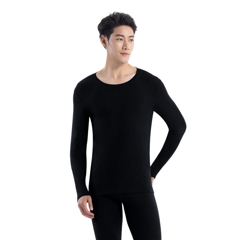 Men's Fluffy Large Cotton Autumn Pajama Set - Velvet, Thickened, Brushed, Warm, Breathable, Comfortable