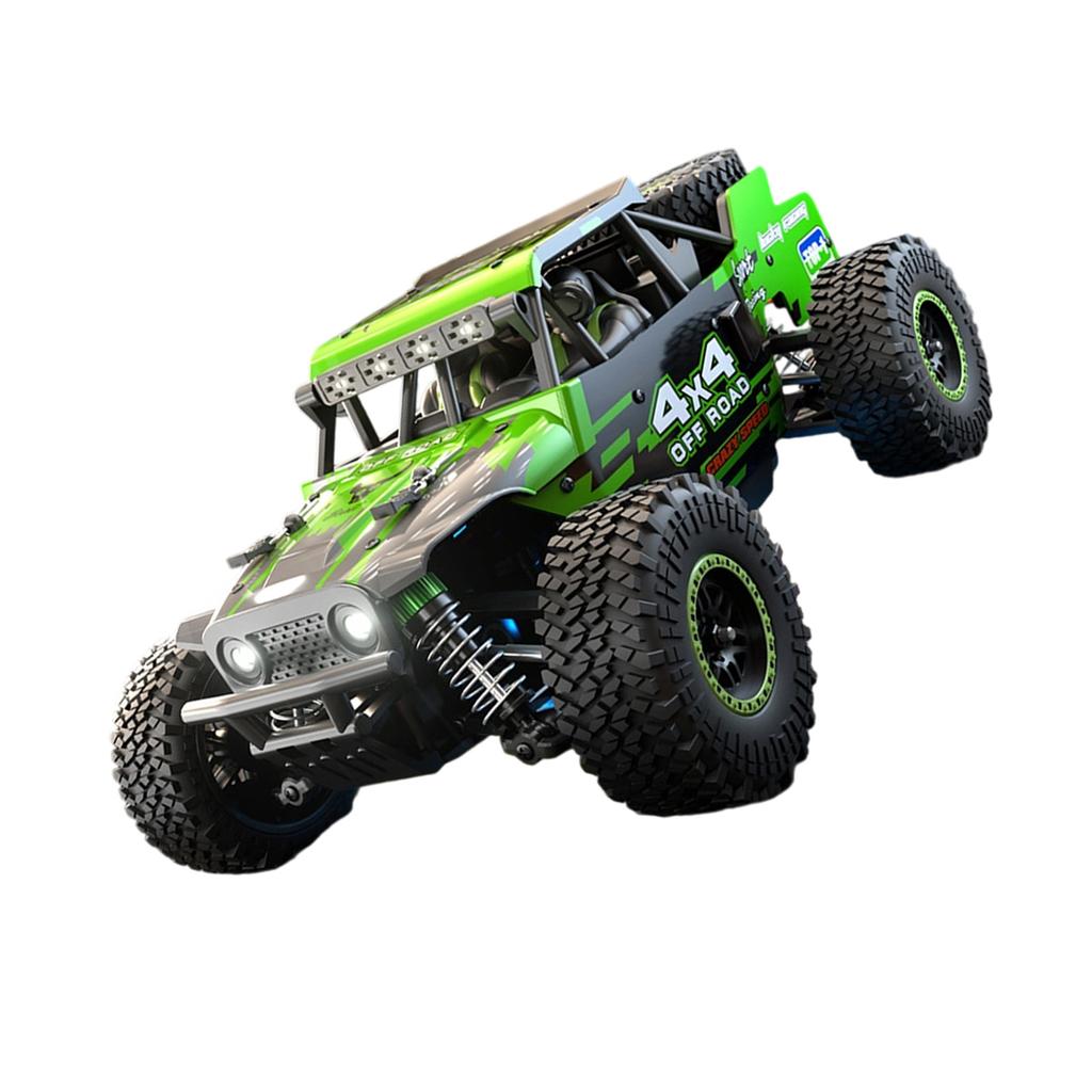 Remote Control Truck Vehicle Toy with LED Headlamp High Speed Model Offroad Car Toy with Four Wheel Drive for Adult Kids
