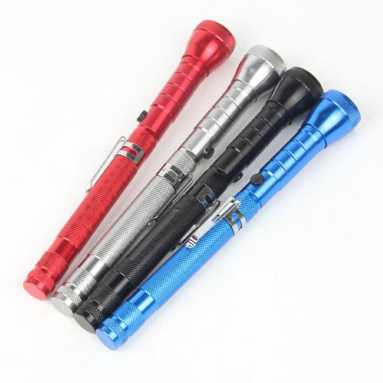COB Flashlight with Telescoping Magnetic Pickup Tool Outdoor Camping Hiking Car