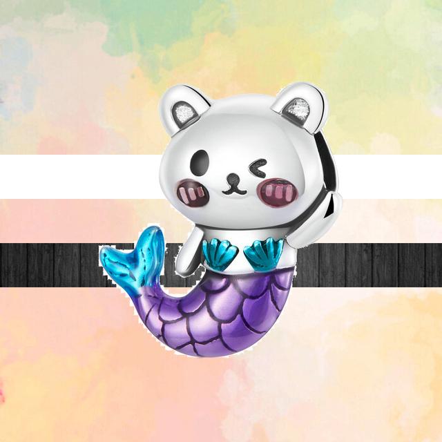 Neue Tier Stil Glückliche Katze Hund Panda Bär Löwe Schlange Kaninchen DIY Perlen Fit Original Mode Charms Silber Farbe Armbänder schmuck