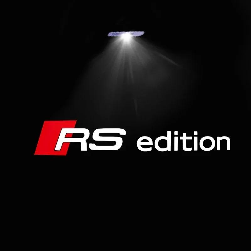 For Audi 8L Led Car Door Logo Welcome Light For Audi A4 B5 B6 B7 B8 B9 A1 A3 8V 8P 8L A6 C5 C6 C7 A5 A7 A8 Q3 Q5 Q7 TT S3 S6 Sline Quattro