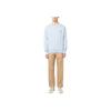 Maison Kitsune Solid Color Zipper Straight Leg Casual Pants Men Bottoms Khaki KM01194WW0073-P220