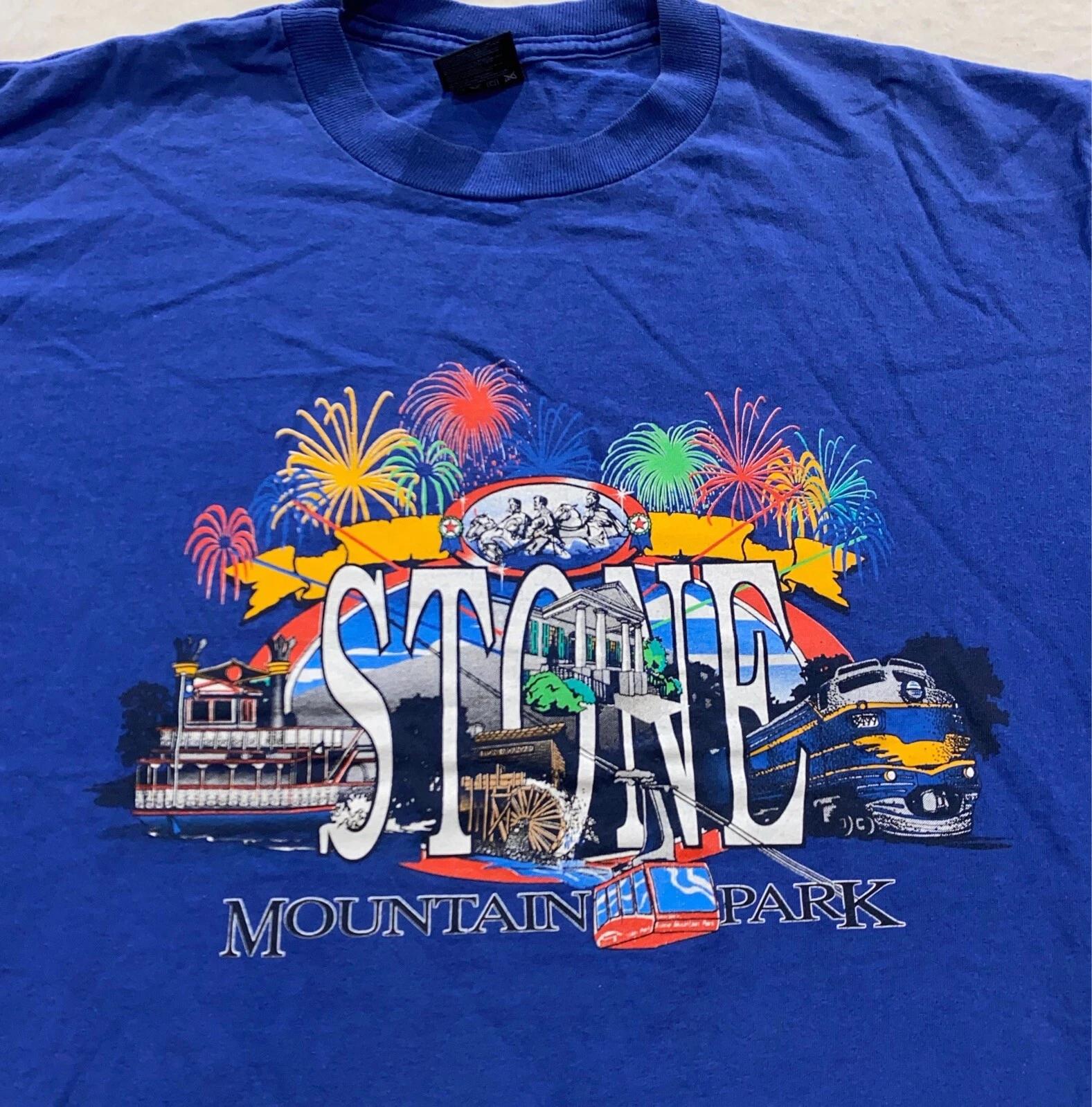 

vintage 90s STONE MOUNTAIN PARK GEORGIA T-Shirt LARGE soft nature monument 4XL
