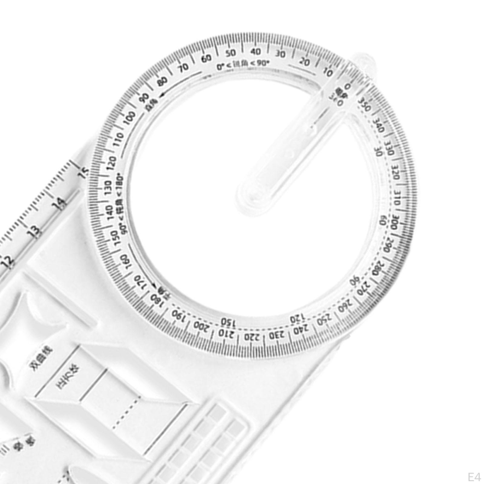 Шаблон чертежа геометрической линейки. Измерительные пластиковые линейки для школы — фото 7