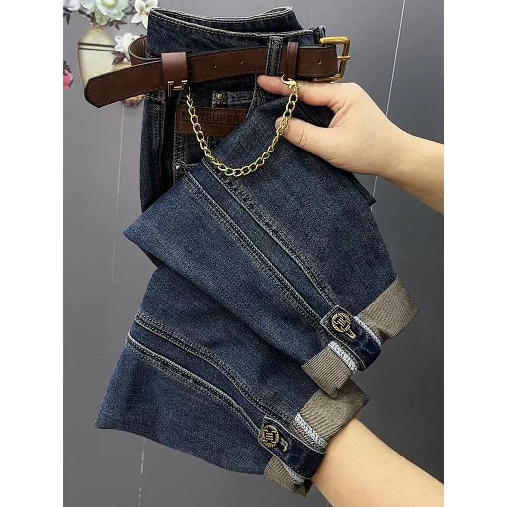 High Waist Harlan Jeans Women's Spring Autumn Large Size Sister Pear Shape Loose Haren Jeans Denim Pants