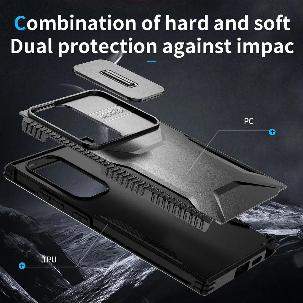 Hybrid Heavy Duty Armor Case for Samsung Galaxy S24 Ultra S24 S23 FE Plus A25 A05s A15 A55 A35 A54 A34 A14 Otter Case Box Camera Lens Protection Cover