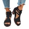 Fashion Buckle Ankle Heel Sandals for Women Summer 2025 White Platform Gladiator Shoes Woman Roman Style High Heel Sandalias Mujer