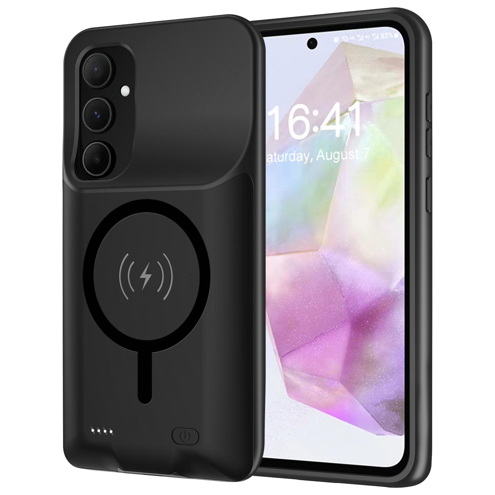 

Для Samsung Galaxy A35 5G TPU Чехол-зарядка Совместимый с MagSafe Внешний аккумулятор 10000 мАч A