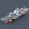 Large Aircraft Carrier Model With Water Spray Childrens Educational Toys Inertia