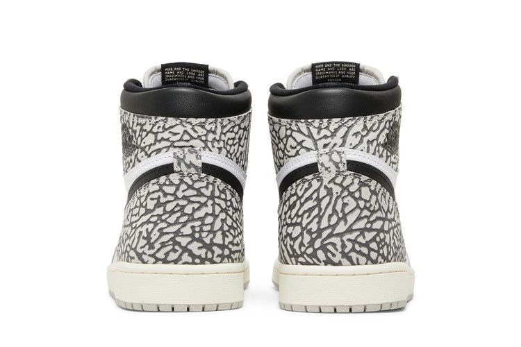 Men's Sneakers Nike Jordan 1 Retro High OG White Cement Tech Grey/Muslin/Black/White