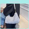 Casual Street Style Womens Shoulder Bag Chic One Shoulder Tote Bag In Fashionable Plush Material