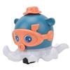 Baby Floating Ball Toy Electric Octopus Bath Toy Music Light Educational Water Toy for Boys Blue